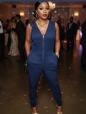 VS blue jumpsuit - sz. L